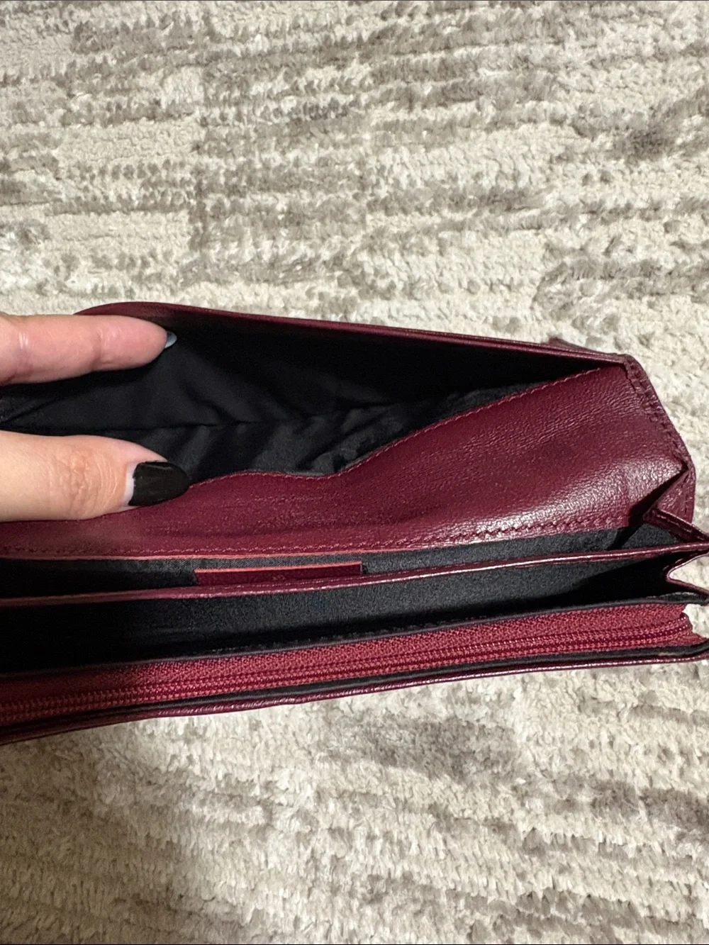 Vivienne Westwood Plum Leather Continental Wallet with Orb Emblem